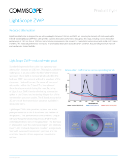 Product Flyer: LightScope ZWP