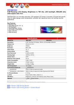 SSF/SSH1033 9.98&rdquo;Resizing LCD Display, Brightness is 700 nits