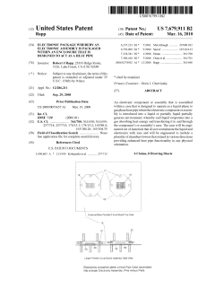 Electronic package whereby an electronic assembly is packaged