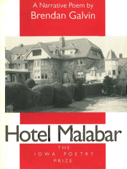 Hotel Malabar: a narrative poem