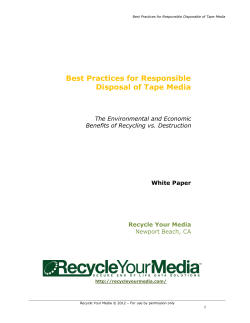 Best Practices for Responsible Disposal of Tape Media