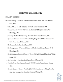 Flannery o`connor: theory and practice of fiction