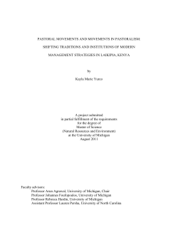 pastoral movements and movements in pastoralism
