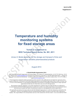 Temperature and humidity monitoring systems for fixed storage areas