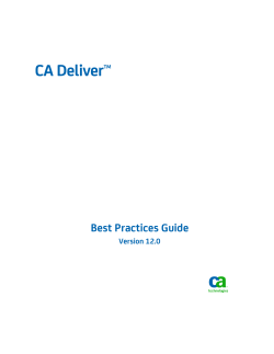 CA Deliver Best Practices Guide