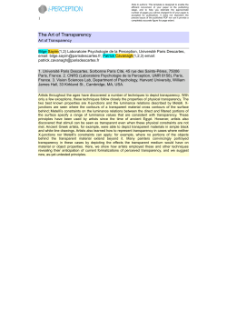 The Art of Transparency - Harvard Vision Lab