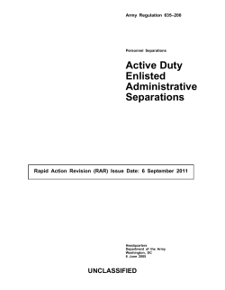 AR 635-200 - Calcagni Law