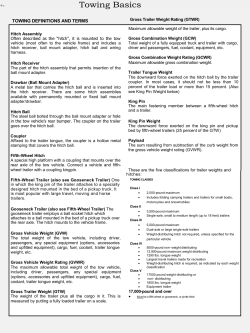 Towing Basics