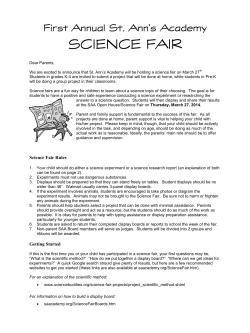 Happy Valley Science Fair 2007