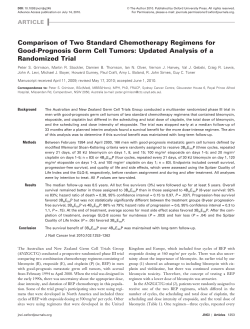 comparison of two Standard chemotherapy regimens for Good