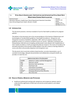 Fetal Health Surveillance