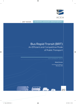 Bus Rapid Transit (BRT)
