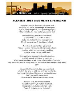 please!!! just give me my life back!!!