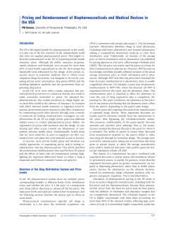 Pricing and Reimbursement of Biopharmaceuticals and Medical