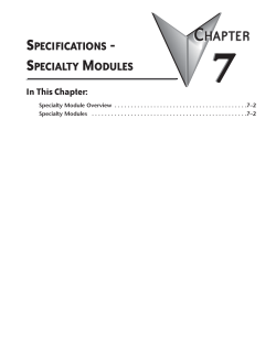 specialty modules - Automation Direct