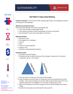 Roll With It: Paper Bead Making
