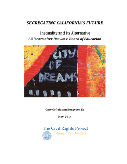 Segregating California`s Future: Inequality and Its Alternative 60