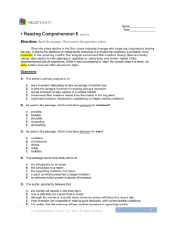 Reading Comprehension 6