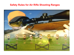 Safety Rules for Air Rifle Shooting Ranges
