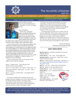 April - Accotink Unitarian Universalist Church
