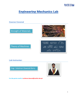 Engineering Mechanics Lab