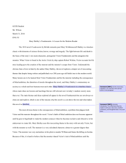 Literary Essay - Student Sample 2