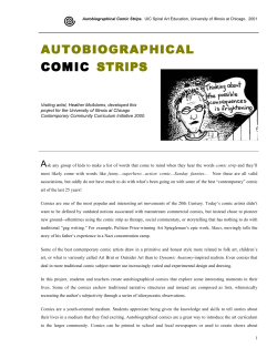 AUTOBIOGRAPHICAL COMIC STRIPS