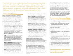 Coping With Victimization - Little Falls Police Department