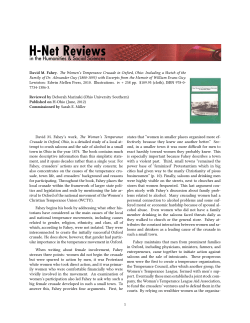 Untitled [Deborah Marinski on The Women`s Temperance Crusade