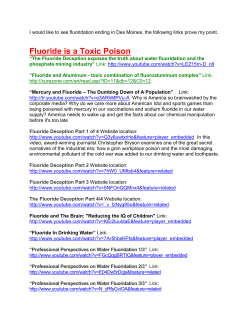 Fluoride is a Toxic Poison