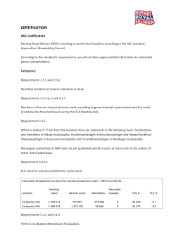 certification - Norway Royal Salmon