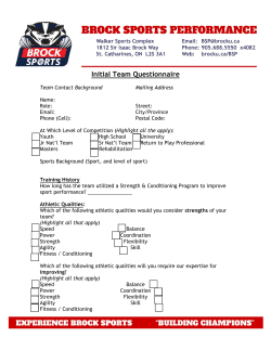 Team Questionnaire