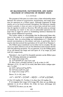 ON MAJORIZATION, FACTORIZATION, AND RANGE