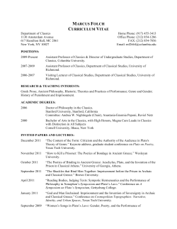 CV - Website - Stanford Classics
