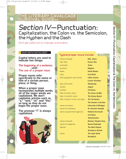 Punctuation Survival Guide