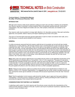 Painting Brick Masonry - Brick Industry Association