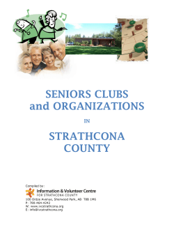 SENIORS CLUBS and ORGANIZATIONS