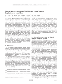 Unusual magnetic signature of the Hadriaca Patera Volcano