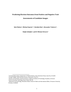 Predicting Election Outcomes from Positive and Negative Trait