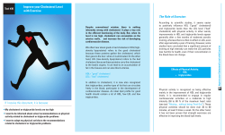 Improve your Cholesterol Level with Exercise If I receive this