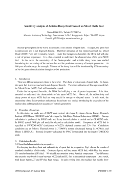 Sensitivity Analysis of Actinide Decay Heat Focused on Mixed Oxide
