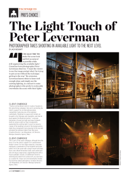 The Light Touch of Peter Leverman