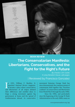 The Conservatarian Manifesto