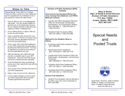 Special Needs and Pooled Trusts