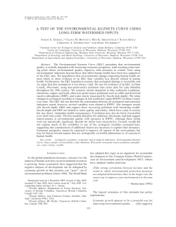 a test of the environmental kuznets curve using long