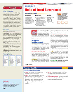 Units of Local Government - Fulton Independent School
