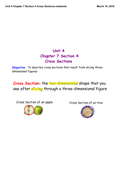 Unit 4 Chapter 7 Section 4 Cross Sections.notebook
