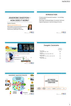 Anaerobic Digestion - How Does It Work? by Stephen Edwards