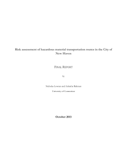 Risk assessment of hazardous material transportation routes in the