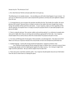 Answer key for &ldquo;The American Crisis&rdquo; 1. B to rally American Patriots